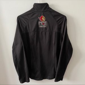 OTTAWA SENATORS BLACK QUARTER ZIP SWEATSHIRT